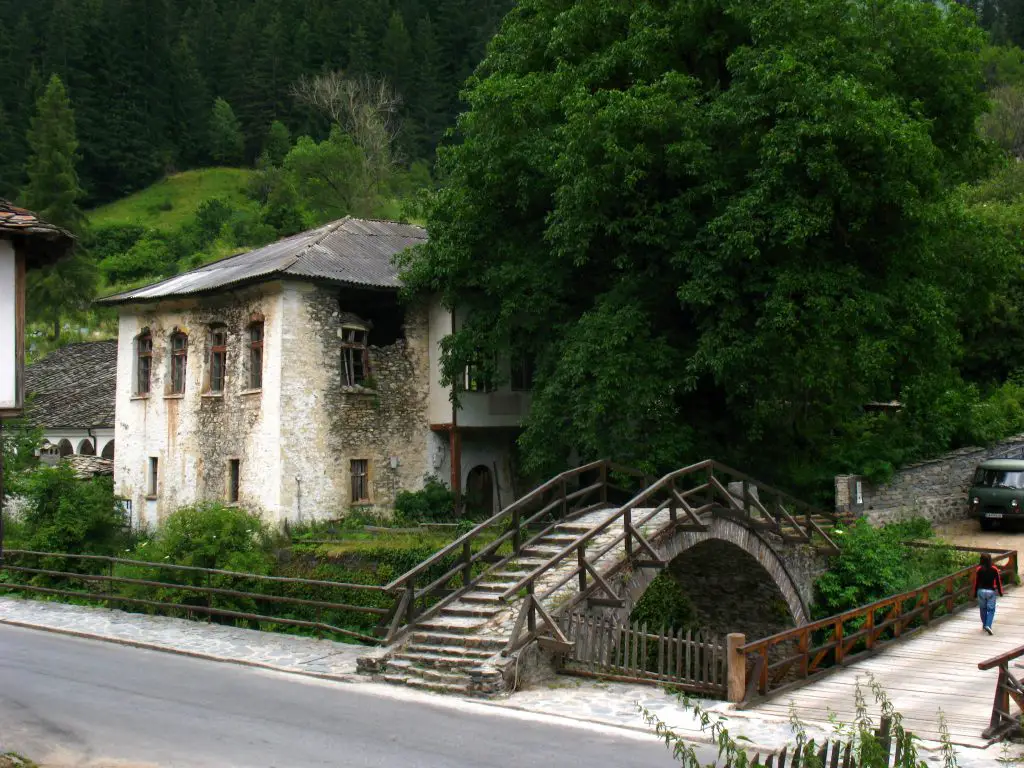 Shiroka Laka village in the Rhodopes Mountains, Bulgaria