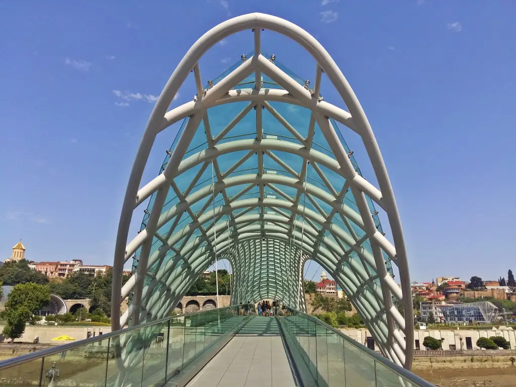 the bridge of peave in tbilisi georgia