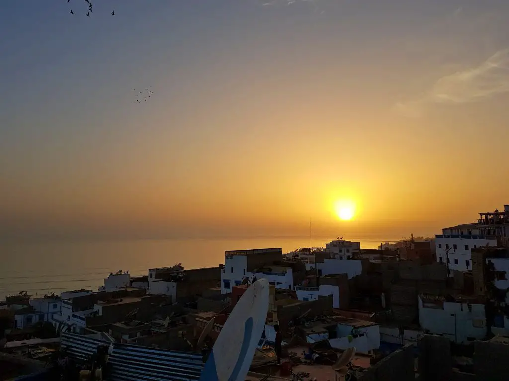 3-weeks-in-morocco-travel-itinerary-sunset-taghazout-morocco
