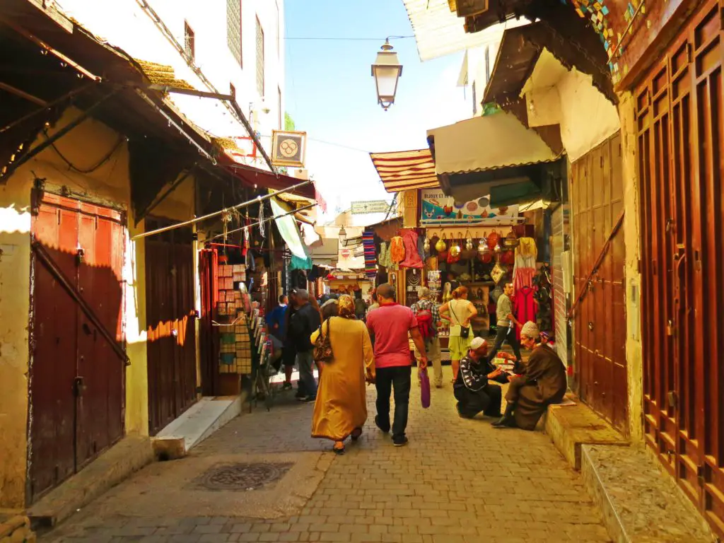 streets of the medina in fes
