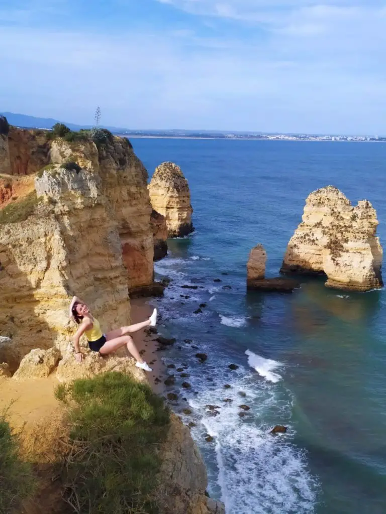 Sitting on the edge of rocks is one of my favorite thimgs to do in Portugal